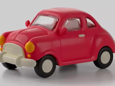 Plastic Toy Car 3D model