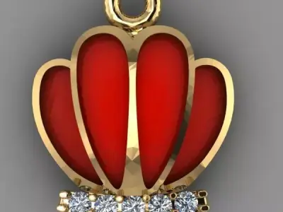 pendant crown 3D print model