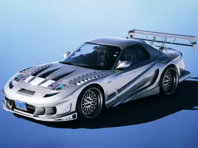 Mazda RX-7 FD3S Abflug Anibus 1994 3D model