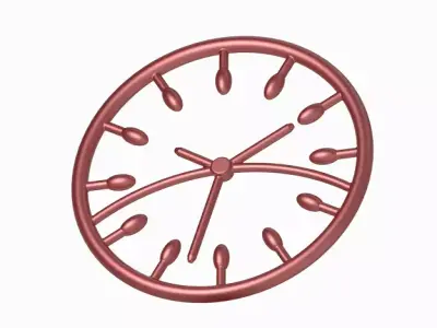 Classic Modern Wall Clock 3D print model