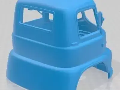 Foden S21 1959 Printable Body Cabin Truck 3D print model