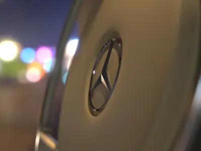 Mercedes steering wheel 3D model