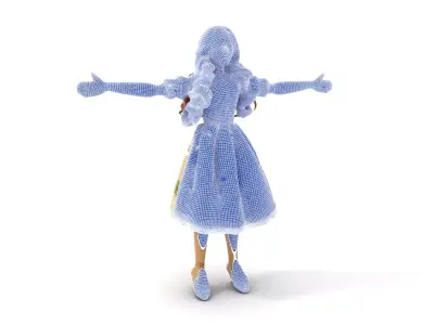 Vintage Porcelain Doll model pack Low-poly 3D model