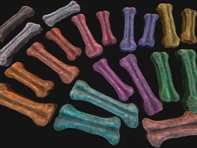 Zoo Toys for Pet Cats and Dogs to Chew Gnawing Pack Low-poly 3D model