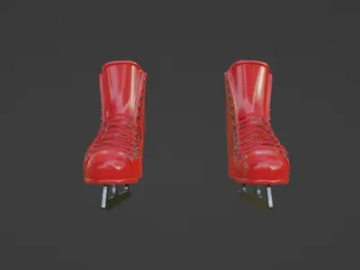 Current Ski Low-poly 3D model