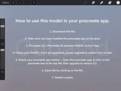 Air Jordan Nike 3D Procreate 3D model