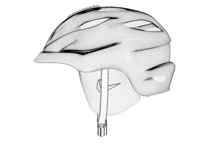 Snowboarding Helmet 3D model