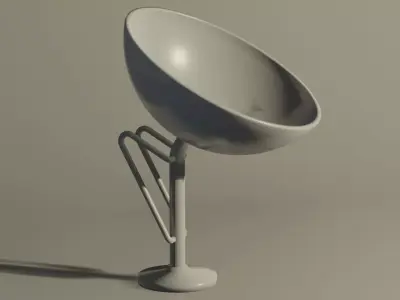 Satellite dish Low-poly 3D model buy
