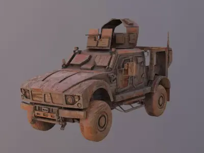  Free Wooden Toy M-ATV Car Free 3D model