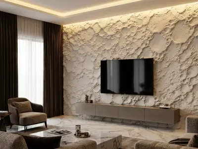  Stone Relief Panel wall decor set mural STL CNC 289 3D model