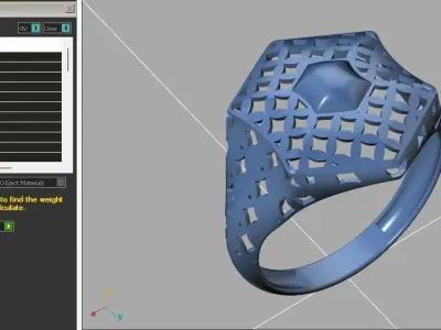 Fancy Womens Rings Plain Rings Ready STL 3DM Models Rings 3D print model get