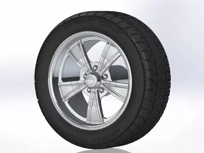 Custom wheels Intro Vista for your scale model 3D print model