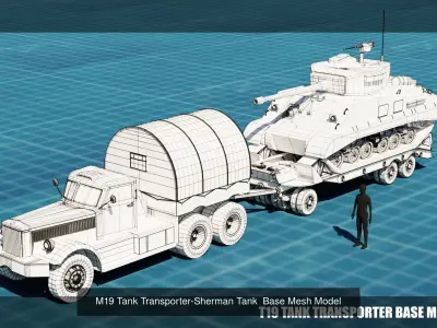 TANK TRANSPORTERS 3D Model Collection