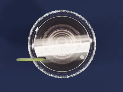 Drink Glass - Margarita Cocktail 3D model