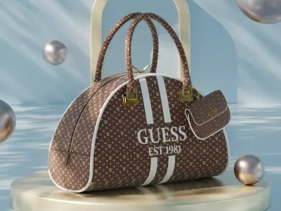Guess Bag 3D Model luxury bag 3D model