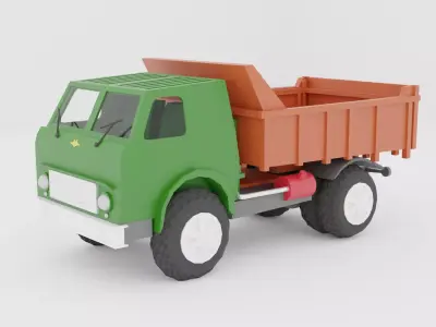 Truck dump 3D model buy