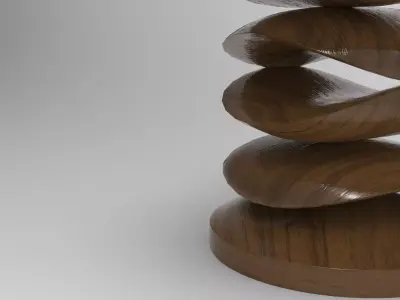 Kuppa Side Table Low-poly 3D model