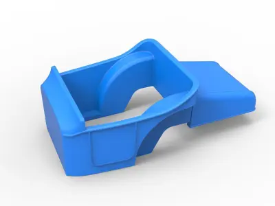 Shell of Vintage front engine dragster Version 3 Scale 1 to 25 3D print model