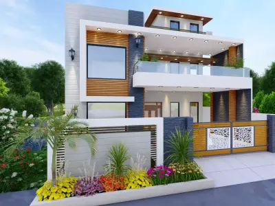 10 marla house complete design  3D model