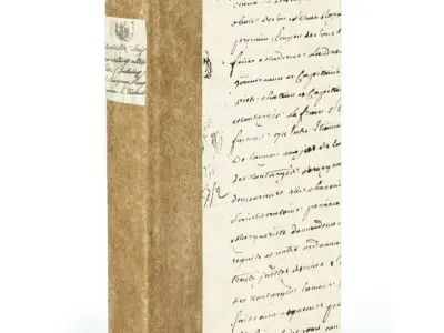 Script Title Design Cream Paper Decorative Book 3D model