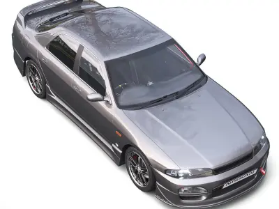Nissan Skyline Hr 33 4door CR 3D model