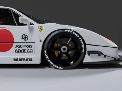 Ferrari F40 Liberty Walk LB 3D model