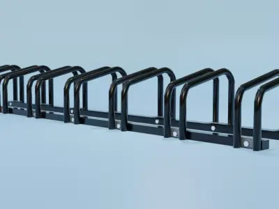 Bicycle Rack or Holder Low-poly 3D model