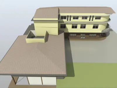 Renovation building by REVIT 3D model