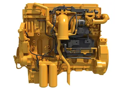 Industrial Diesel Engine 3D model