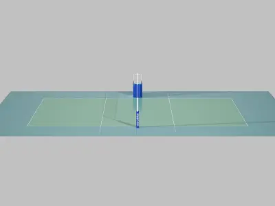 volleyball court 3D model