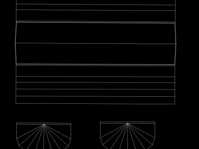 aluminum wood furniture 3D model