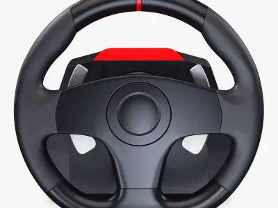 Simple Steering Wheel Game Control M 1 3D model
