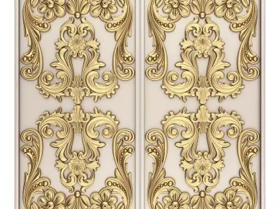 Backgammon Set 04 White Low-poly 3D model