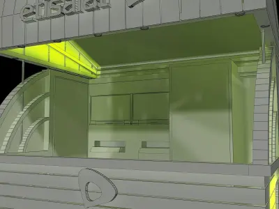 Booth Exhibition Stand a213 3D model