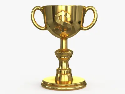Award Trophy 05 Low-poly 3D model