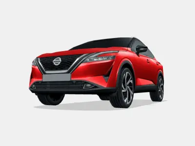Nissan Qashqai 2022 Low-poly 3D model