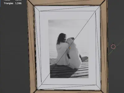 Creason Wood Gallery Wall Art Design 3D model