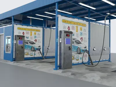 Car wash 3D model by CharlotteUA