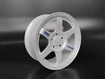 Volk Racing TE37 Low-poly 3D model