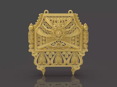Designer Matt Pendant - 0097 3D print model