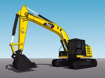  CAT 320 E LRR 3D model