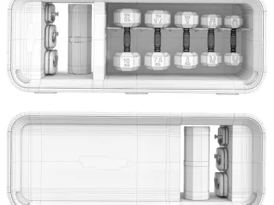 Technogym Bench 3D model