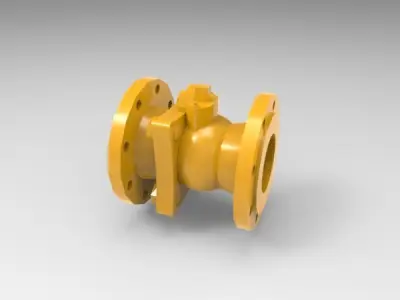 ball valve 3D print model