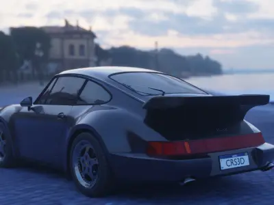Porsche 911 turbo 3D model