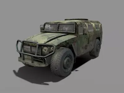 Soldiere Vehicle Low-poly 3D model
