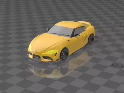 Toyota Supra 2021 print model 3D print model