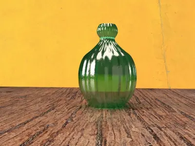 Decorative Jar for Living Room or Kitchen Decor 3D Model 3D model