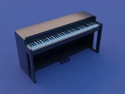 Piano music 3D model set 3D model