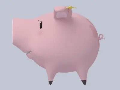 Scraps Captain Hawk Low-poly 3D model