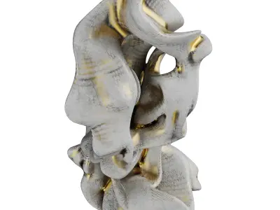 Harmony Sculpture Low-poly 3D model